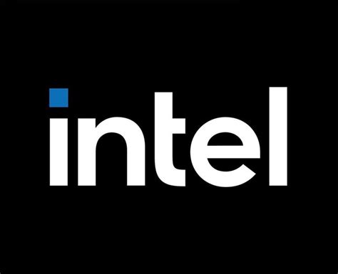 Intel Logo Brand Software Computer Symbol Design Vector Illustration ...