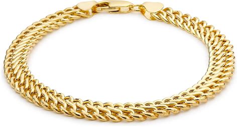 Carissima Gold Women S 9ct Yellow Gold Figure 8 Curb Bracelet Of 19 5cm