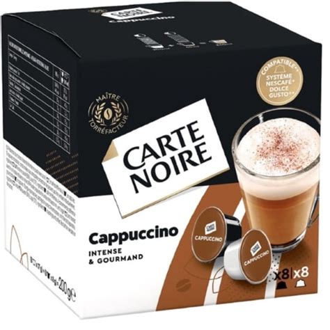 Caf Dosettes Compatibles Dolce Gusto Cappuccino Carte Noire La Boite