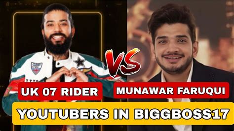 Munawar Faruqui Vs Uk 07 Rider Biggboss Uk07rider Munawarfaruqui Youtube