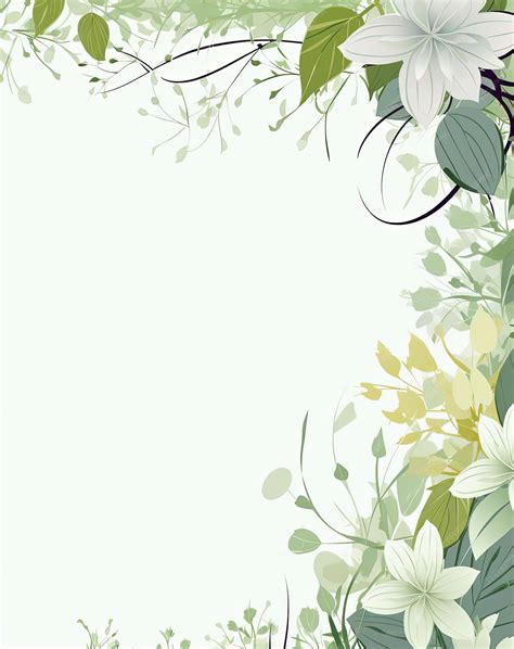 Premium AI Image | floral leaf border background