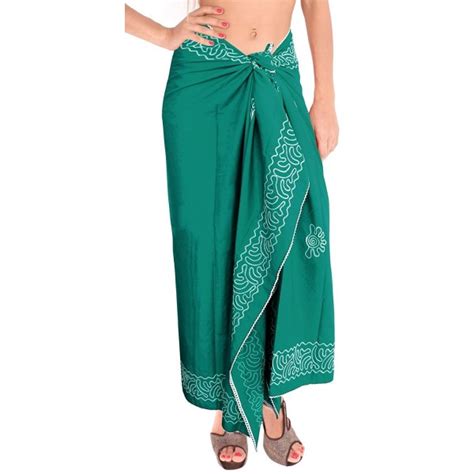 Soft Rayon Sarong Bathing Suit Wrap Bikini Cover Up Skirt Swimsuit Swimwear Red CO129TINCVT