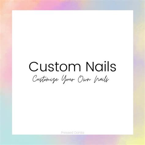 Custom Press on Nails Press on Nails Customized Customized | Etsy