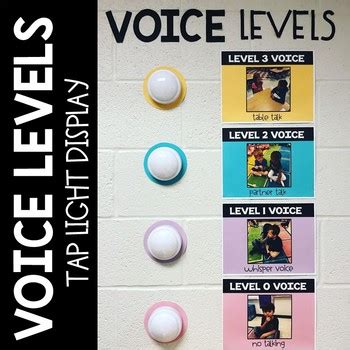 Voice Levels Tap Light Display By KTeacherTiff TpT