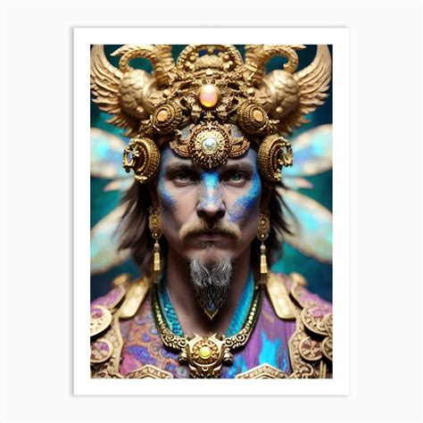 Chinese Emperor Art Print by AImagine - Fy