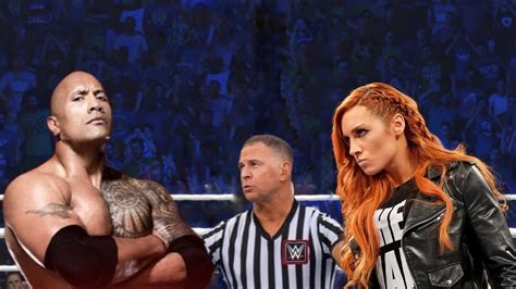 WWE SMACKDOWN LIVE FULL MATCH The Rock VS Becky Lynch YouTube