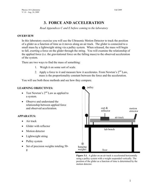 3. FORCE AND ACCELERATION