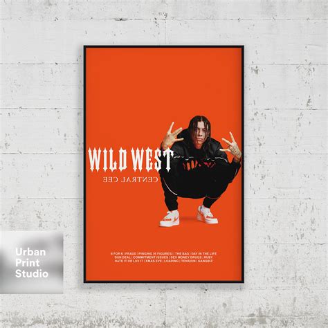 Central Cee Poster Wild West Album Cover Poster Print | Etsy