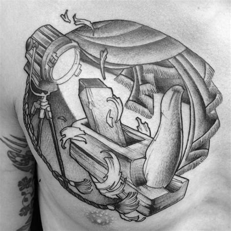 60 Carpenter Tattoos For Men - Carpentry Design Ideas