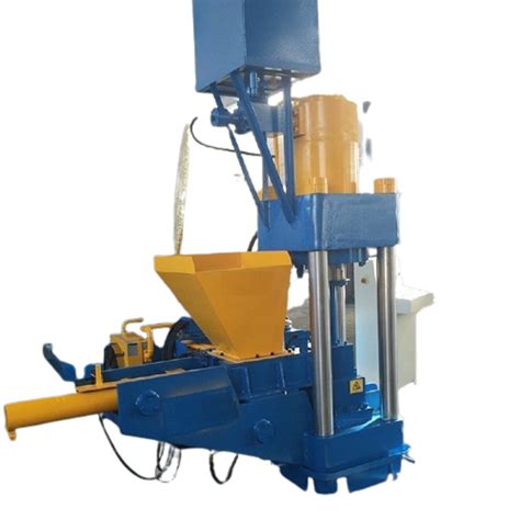 Mild Steel Vertical Chip Briquetting Press Machine Automation Grade