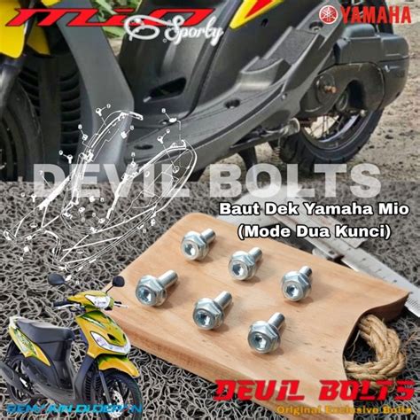 Jual Baut Floorstep Yamaha Mio Baut Dek Mio Mode Dua Kunci Shopee