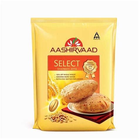 10kg Aashirvaad Select Sharbati Atta Packaging Type Plastic Bag At