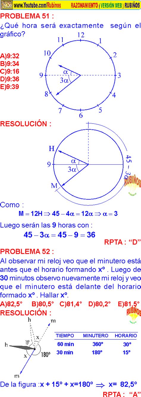 Ngulos Con Agujas Del Reloj Ejercicios Resueltos De Cronometr A Map