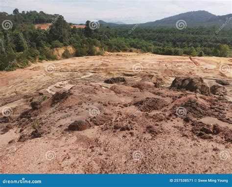 Barren Land Due To Erosion After Deforestation Stock Image Image Of