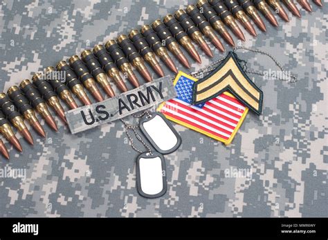 US ARMY concept on camouflage uniform Stock Photo - Alamy