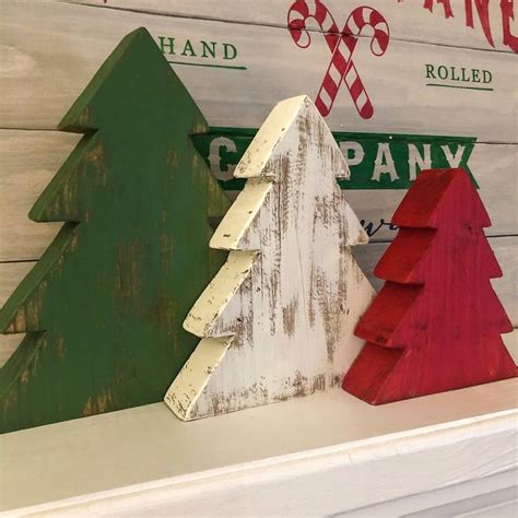 Wooden Christmas Trees Decoration