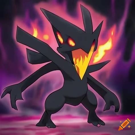 Dark And Fire Type Pokémon On Craiyon