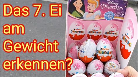 Das Ei Am Gewicht Erkennen Kinder Berraschungs Ei Ferrero