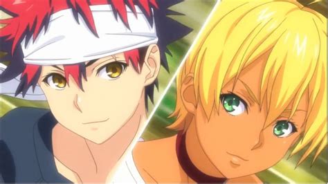 Two Anime Characters One With Red Hair And The Other Green Eyes Both