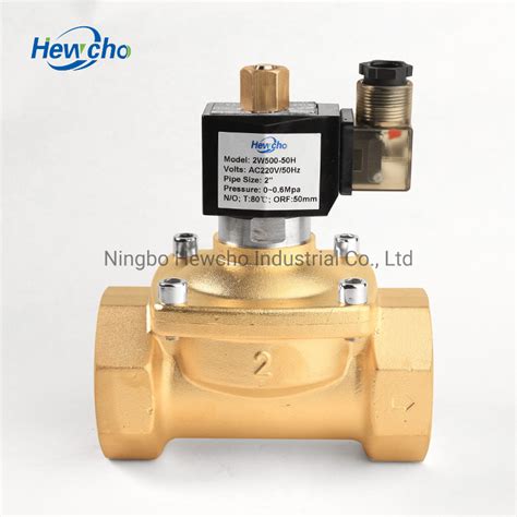 Epdm Normally Open Direct Acting Copper Coil Brass Solenoid Valve G