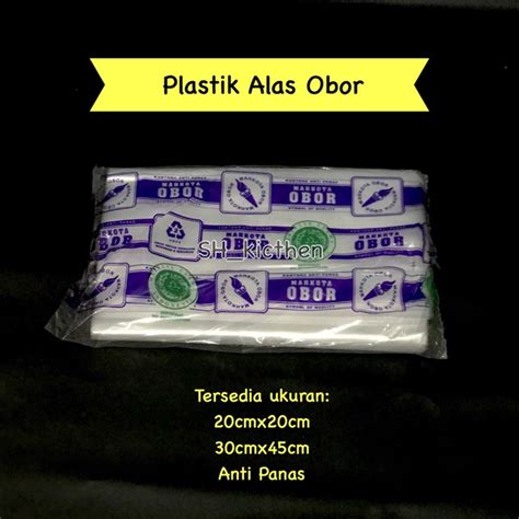 Jual Plastik Alas 20x20 30x45 Merk Mahkota Obor Anti Panas Plastik