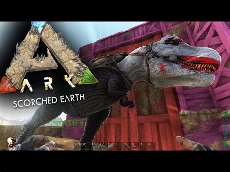 Ark Scorched Earth Infernalia Tameando Y Pintando Un T Rex Gameplay