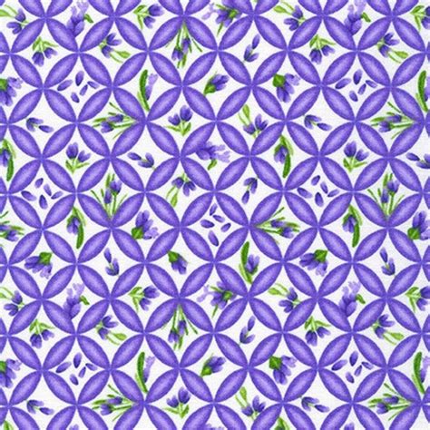 Lavender Blessings Flowerhouse FLH 20364 14 Natural Cotton Fabric