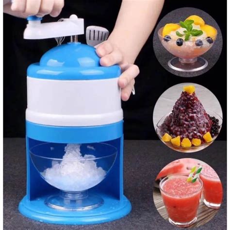 Manual Ice Crusher Portable Hand Crank Manual Ice Breaker Easy Use Ice Shaver Portable Ice