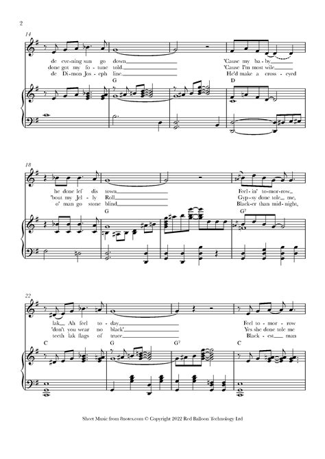 Handy W C St Louis Blues Sheet Music For Voice 8notes