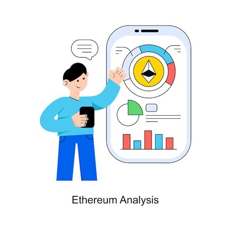 Premium Vector Ethereum Analysis Flat Style Design Vector