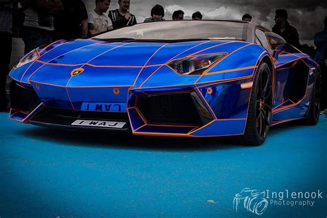 720p Free Download Lamborghini Aventador Lp700 4 Chrome Blue