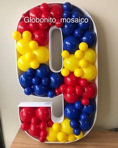 Ideas De N Meros Y Letras Rellenos De Globos En Globos