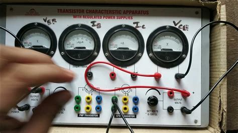 Npn Transistor Common Emitter Experiment V I Characteristics Youtube