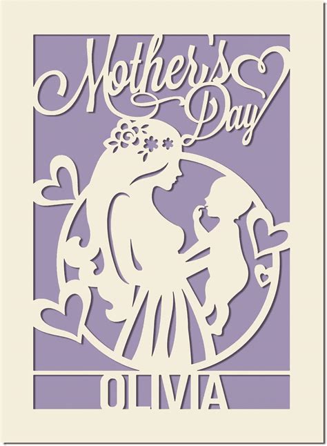 Edsg Personalized Mothers Day Card T For Mum From