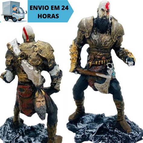 Boneco Kratos Armadura God Of War Ragnarok Colecion Vel Jogo Est Tua