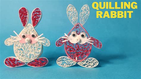 Easy Paper Quilling Rabbit Youtube