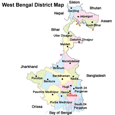 List of Districts of West Bengal