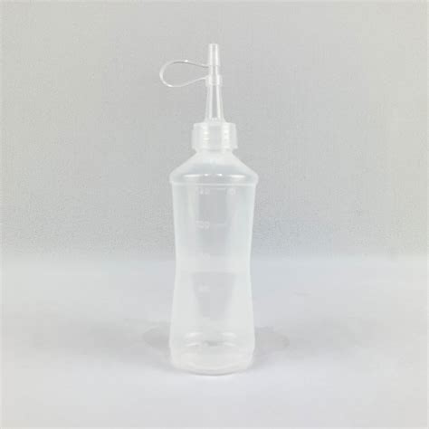 Almotolia Plástica Transparente Bico Reto 125ML