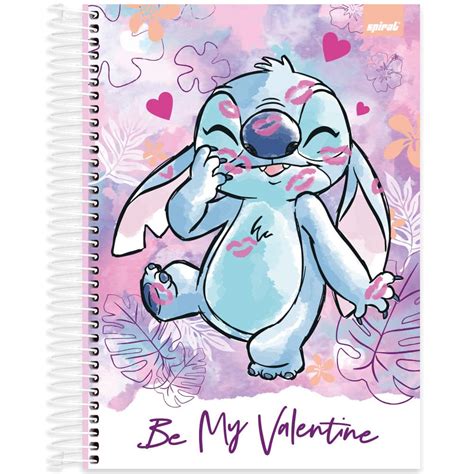Foto Do Caderno Do Stitch - Caderno universitário capa dura, 10x1, 160 folhas, Stitch, 2372573 ...