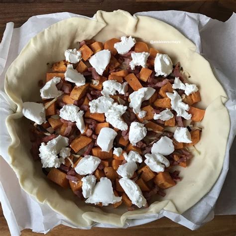 Quiche à la patate douce et chèvre frais Tarte patate douce Tarte à