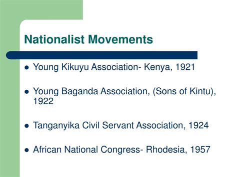 PPT - AFRICAN NATIONALISM IN PERSPECTIVE PowerPoint Presentation, free ...