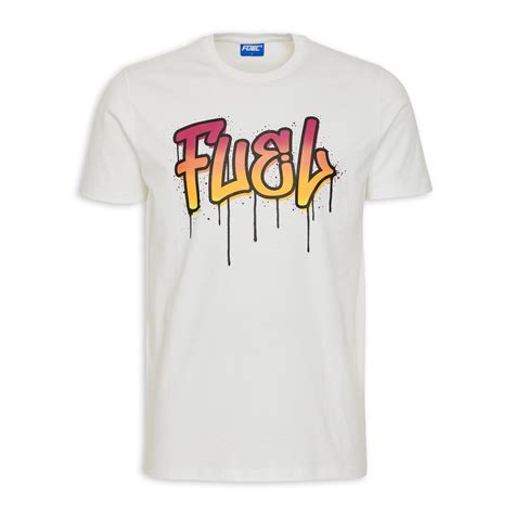 White Branded T Shirt 3108929 Fuel