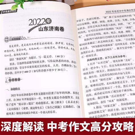 2023新版中考满分作文初中生写作技巧书素材精选初三中考满分作文作文大全2020人教版优秀作文全国初中语文九年级新满分作文书虎窝淘