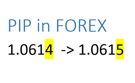 What is a Pip in forex? Definition and meaning - Market Business News