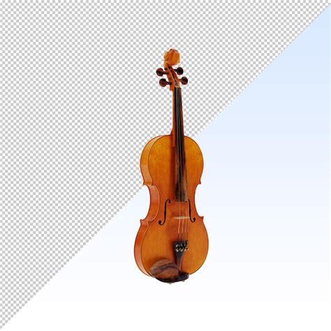 Violino Isolado Em Fundo Transparente Psd Gerado Ia