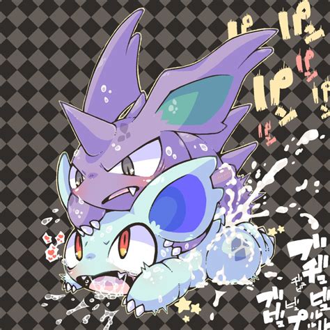 Rule 34 Blush Cum Cute Fang Doggy Style Kintora Nidoran Nidoran♀