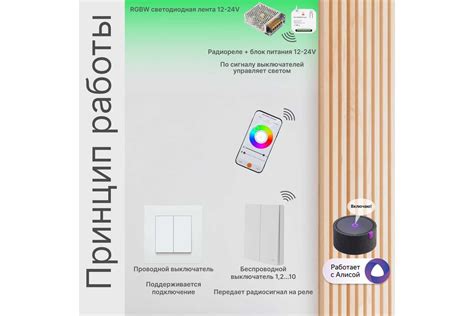 Реле RGBW диммер GRITT Core 2.0 в подрозетник 433 + WiFi 32108 ...
