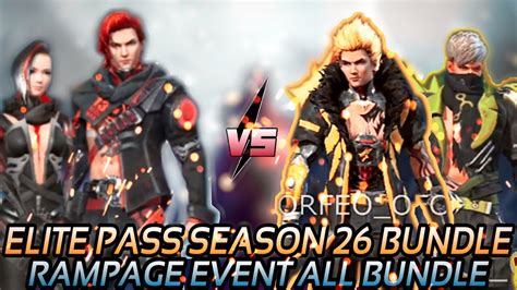 Free Fire Season 26 Elite Pass Full Detail 2020 New Rampage Event