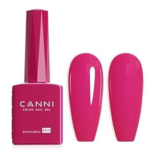 Amazon CANNI Hot Pink Gel Nail Polish Pcs Neon Pink Gel Polish Pink Color High Gloss Soak