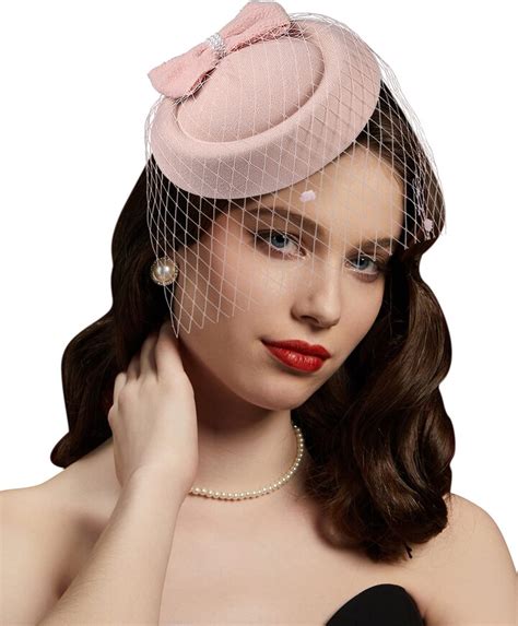 Cizoe Fascinator Hats For Women 20s 50s Vintage Pillbox Hat Kentucky